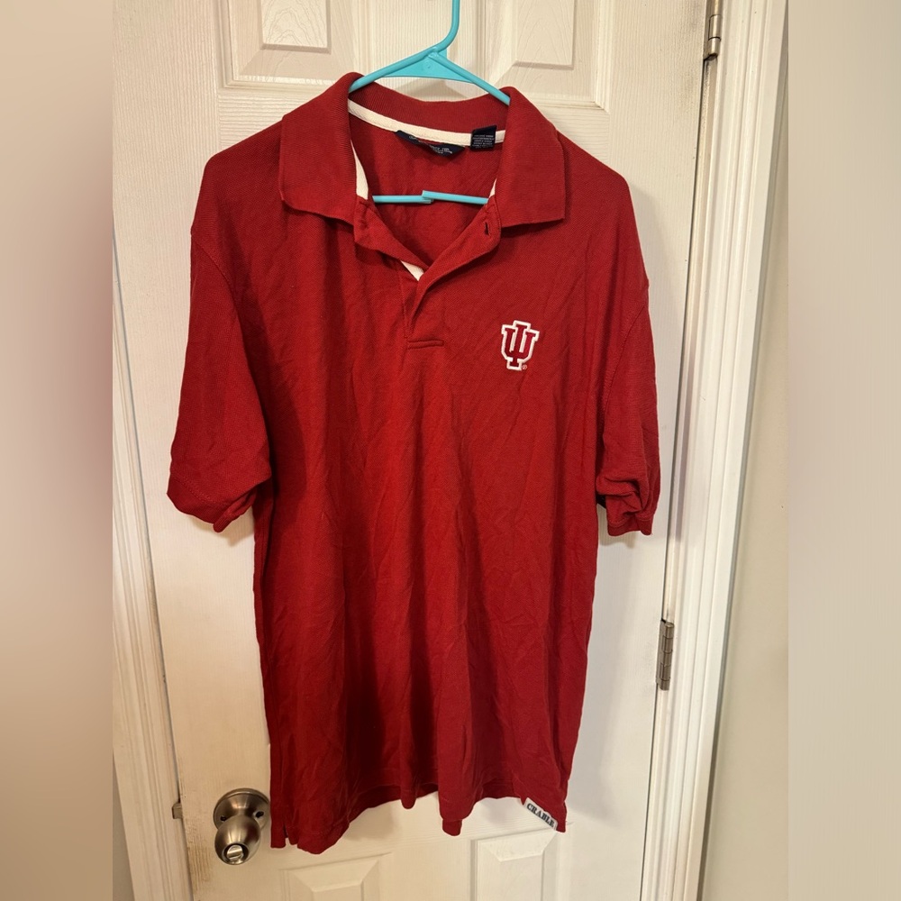 IU Button Down Polo Size L
